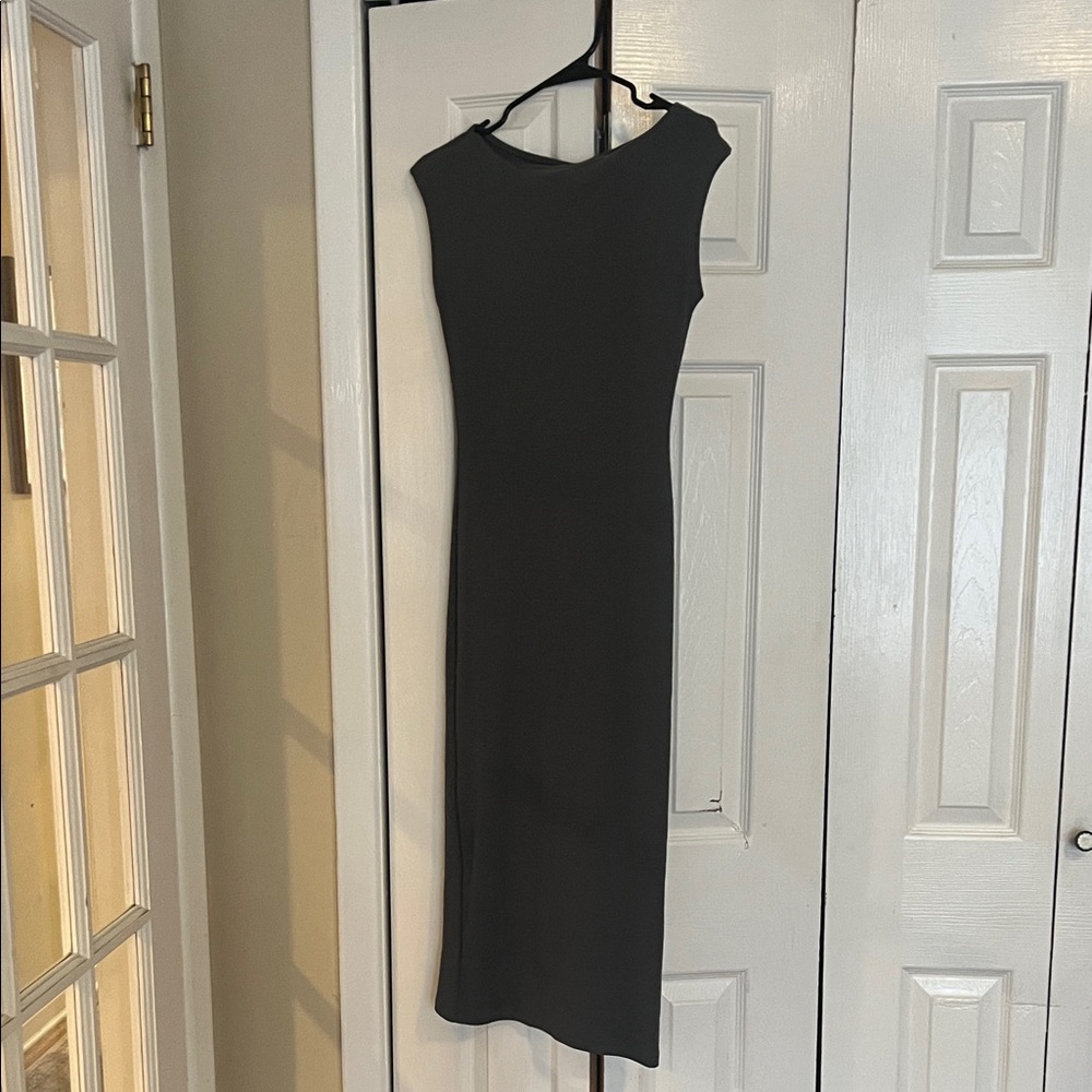 H&M Charcoal Grey Maxi Slip Dress. Seasonal staple , women’s size X-small.